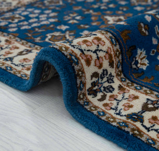Arash 2'6x4 Royal Blue Persian Floral Wool Rug