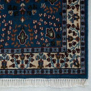 Arash 2'6x4 Royal Blue Persian Floral Wool Rug