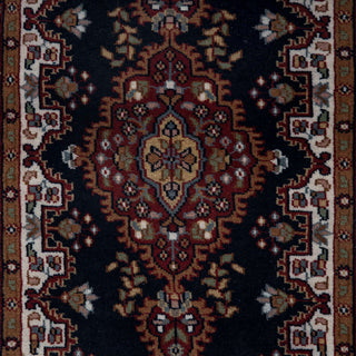 Maziar 2'6x4 Deep Navy Traditional Oriental Inspired Wool Rug