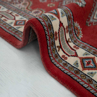 Mina 3x5 Red Tribal Bokhara Fine Weave Wool Rug