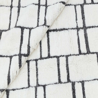 Geometric Moroccan Beni Ourain Berber Shag Boho Rug