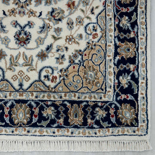 Nain - Medallion Wool & Silk Runner Rug