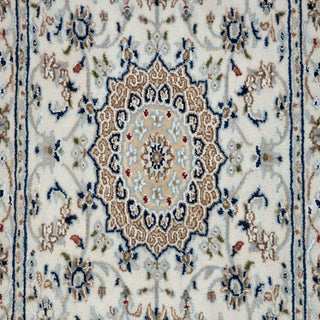 Nain - Medallion Wool & Silk Runner Rug