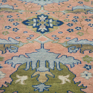 Blossom 8x10 Turkish Botanical Style Oushak Wool Rug
