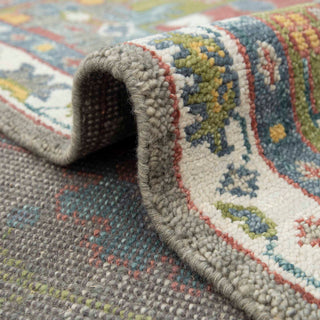Blossom 8x10 Gray Turkish Botanical Style Oushak Rug