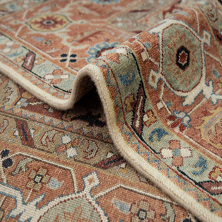 Parisa 8x10 Fine Knotted Persian Medallion Serapi Wool Rug