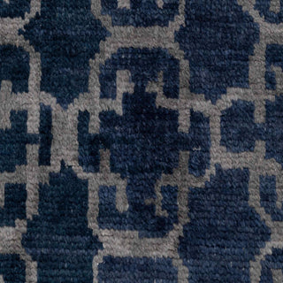 Raleigh 8x10 Navy Wool Hand Knotted Wool Rug