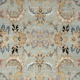 Hamadan 4x6 Light Green & Ivory Floral Rug