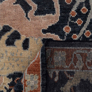 Girnar 8x10 Navy Animal Hunting Scene Woolen Rug
