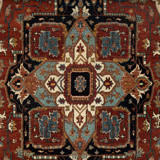 Safi 6x9 Hand Knotted High KPSI Persian Serapi Wool Rug