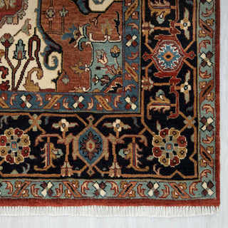 Safi 6x9 Hand Knotted High KPSI Persian Serapi Wool Rug