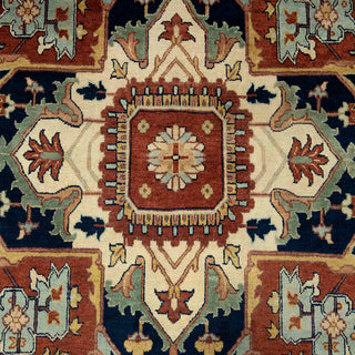 Siadat 10x14 Fine Hand Knotted Persian Serapi Wool Rug