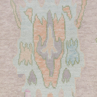 Shelby Light Pink Blue Soft Look Modern Oushak Wool Rug