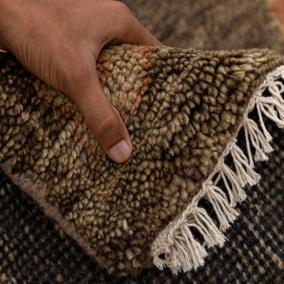 Immel 9x12 Suzani Pattern Oushak Style Woolen Rug