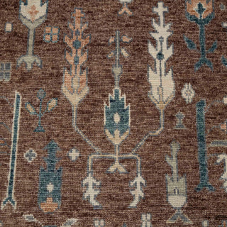Avenue 9x12 Brown Cypress Tree Plush Feel Woolen Rug