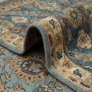 Anwar 9x12 Traditional Persian Mina Khani Motifs Wool Rug