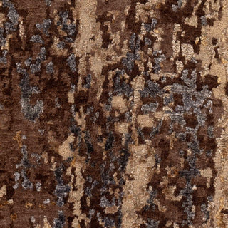 Shaevel - 8x10 Beige Wool & Silk Modern Abstract Fine Quality Rug