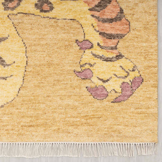 Tigris 5x7 Pastel Tiger Design Handmade Area Rug