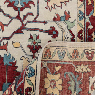 Zahner 8x10 Fine Knotted Floral Motifs Wool Rug
