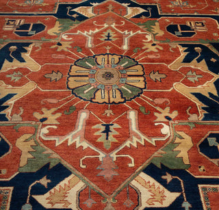 Seravan 12x18 Large Area High Quality Persian Serapi Wool Rug