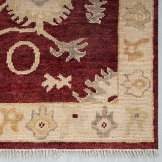 Imperial 8x10 Burgundy Persian Oushak Inspired Wool Rug