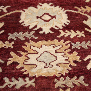 Imperial 8x10 Burgundy Persian Oushak Inspired Wool Rug