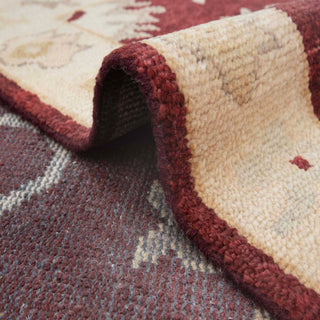 Imperial 8x10 Burgundy Persian Oushak Inspired Wool Rug
