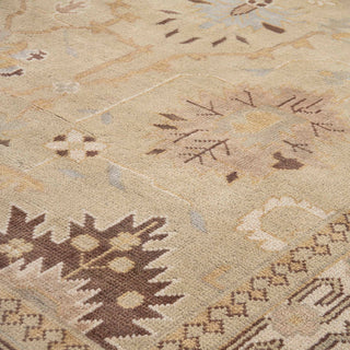 Kristen Wolf - 10x14 Green Fine Turkish Oushak Premium Quality Wool Rug