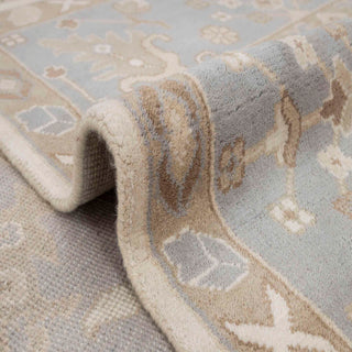 Charlotte - 10x14 Ivory Persian Floral Style Handmade Premium Plush Feel Wool Rug