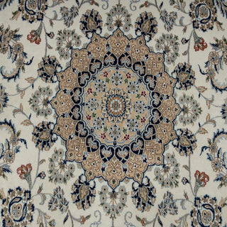 Nain 9x12 Medallion Persian Wool & Silk Rug