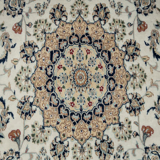 Nain 9x12 Medallion Persian Wool & Silk Rug