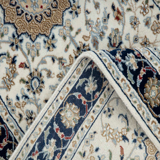Nain - Medallion Wool & Silk Runner Rug