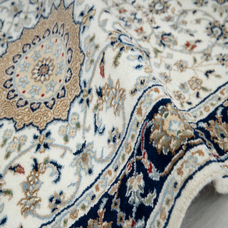 Nain - Medallion Wool & Silk Runner Rug