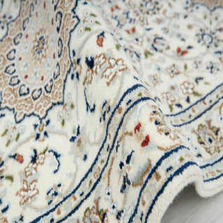 Nain - Medallion Wool & Silk Runner Rug