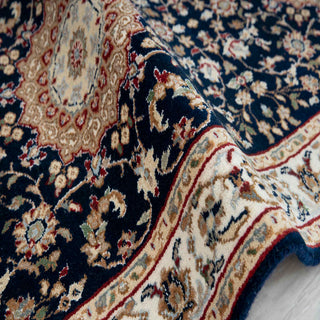 Nain 3x5 Fine Hand Knotted Persian Medallion Rug