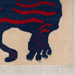Tigris 5x7 Bengal Tiger Artisanal Handwoven Wool Rug