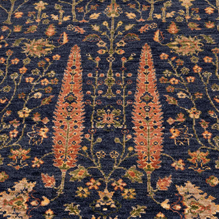 Murphy 6x9 Navy Garden Fine Weave Woolen Rug