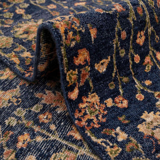 Murphy 6x9 Navy Garden Fine Weave Woolen Rug