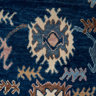 Langford 8x10 Hand Knotted Floral Motif Oushak Wool Rug