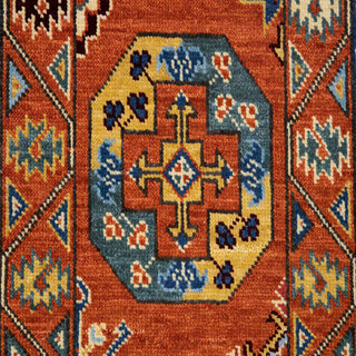 2'6x8 Ersari Turkmen Inspired Hand Knotted Runner Rug