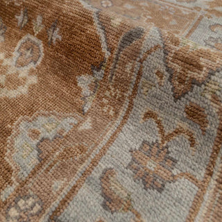 Masciar 8x10 Rustic Brown Oushak Area Rug