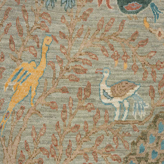 2'6x8 Persian Birds of Paradise Inspired Runner Rug