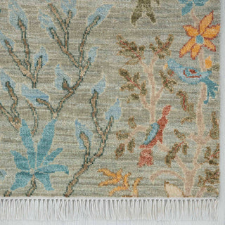 2'6x8 Persian Birds of Paradise Inspired Runner Rug