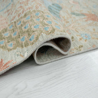 2'6x8 Persian Birds of Paradise Inspired Runner Rug
