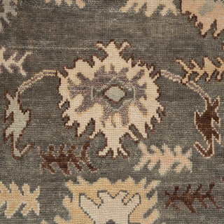 Langford 8x10 Olive Traditional Floral Oushak Wool Rug