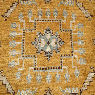Khotan Loom - 8x10 Mustard Yellow Persian Khotan Fine Quality Rug