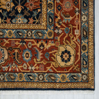 Anwar 9x12 Traditional Persian Mina Khani Motifs Wool Rug