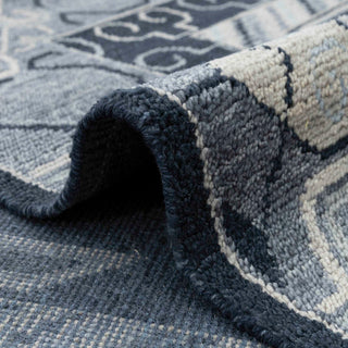 Khotan Loom 10x14 Charcoal Blue Khotan Woolen Rug