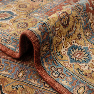 Rostam - 8x10 Red Traditional Persian Floral Motif Fine Weave Hand Knotted Rug