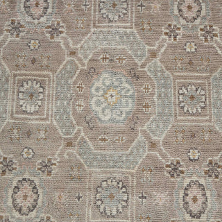 Khotan Loom 9x12 Muted Geometric Medallions Wool Rug